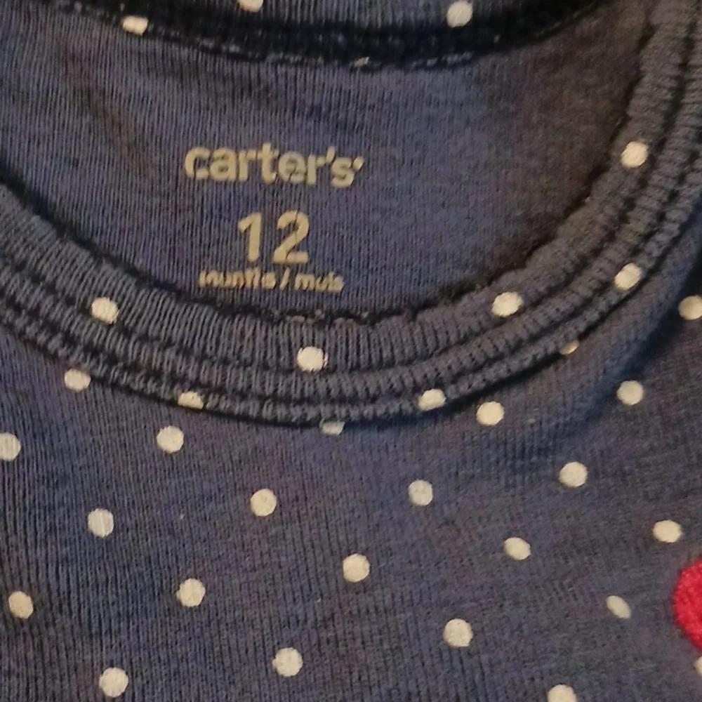 Carter's 12 months dress with onesie attached